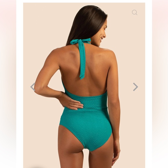 NWT TRINA TURK EMPIRE HALTER ONE PIECE - Picture 6 of 14